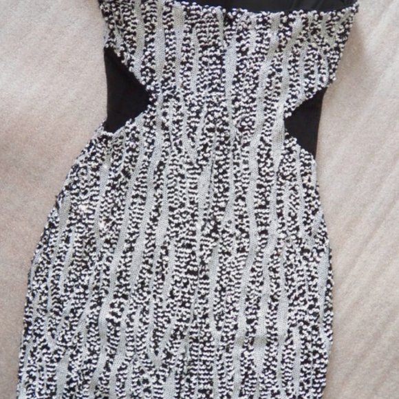 Bebe Strapless Sequins Mini XS - Picture 2 of 4